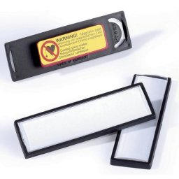 DURABLE CLIP CARD badge avec aimant, h x l 17 x 67 mm, noir, lot de 25