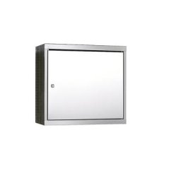 Armoire murale en inox, h x l x p 600 x 650 x 320 mm, 2 tablettes