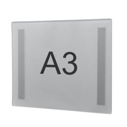 magnetoplan Pochette transparente magnetofix, lot de 2, caoutchouc magnétique 2 mm, A3 horizontal