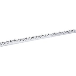 Rail de roulement multi-directionnel, universel, force 5 kg, à intervalles de 50 mm, longueur 2,4 m