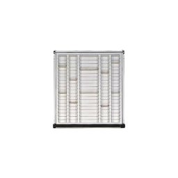 ANKE Kit de compartimentation pour tiroirs, à 5 godets, en plastique
