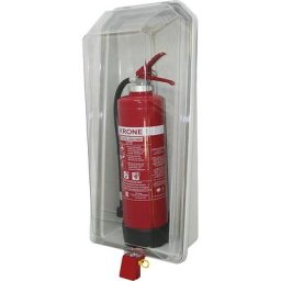 Boîte transparente pour extincteur, pour extincteur de 9/12 kg, h x l x p 800 x 340 x 240 mm