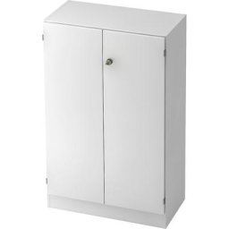 FINO - Armoire de bureau, 2 tablettes, h x l x p 1270 x 800 x 420 mm, blanc