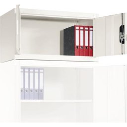 C+P Armoire métallique à portes battantes, rehausse d'armoire, h x l x p 500 x 1000 x 420 mm, blanc trafic