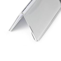 DURABLE Badge de table acrylique, h x l 52/104 x 100 mm, lot de 30 pièces, forme du toit