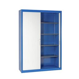 Armoire à rideaux, h x l x p 1990 x 1400 x 440 mm, corps bleu gentiane