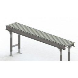Gura Transporteur à rouleaux, cadre en acier et rouleaux en acier galvanisé, largeur voie 300 mm, entraxe des essieux 62,5 mm, longueur 2 m