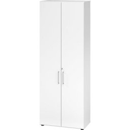VERA-ZWO - Armoire de bureau, h x l x p 2156 x 800 x 420 mm, 5 tablettes, blanc