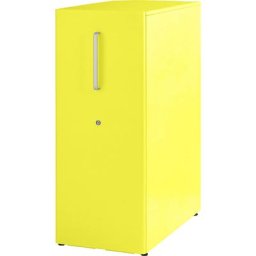 BISLEY Meuble de rangement Tower™ 3, avec plateau de finition, version droitière, 1 tablette, jaune zinc