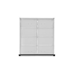 ANKE Séparateur métallique pour tiroirs l x p 500 x 540 mm, compartimentation ½, pour hauteur tiroirs 180 - 360 mm