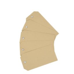 Etiquette en carton à accrocher, carton avec œillet métallique, lot de 1000, L x l 120 x 60 mm