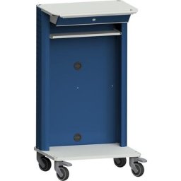 ANKE Chariot pour ordinateurs portables et appareils, avec compartiment pour ordinateur portable, gris / bleu