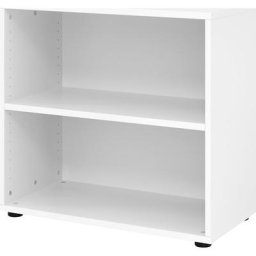 VERA-ZWO - Rayonnage de bureau, h x l x p 748 x 800 x 400 mm, 2 hauteurs de classeurs, blanc