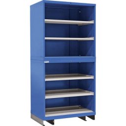 Armoire modulaire, 4 tablettes, charge max. 75 kg, h x l x p 2100 x 805 x 695 mm