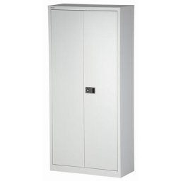 BISLEY Armoire à portes battantes UNIVERSAL, h x l x p 1950 x 914 x 400 mm, avec portemanteau, gris clair