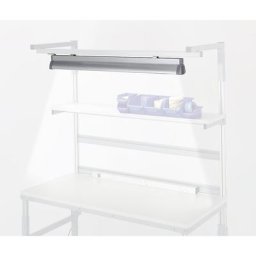 RAU Lampe pour poste de travail, 2 tubes fluo de 54 W, longueur 1200 mm, pour largeur table 1800 mm