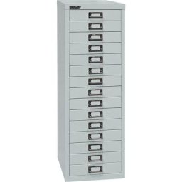 BISLEY MultiDrawer™ série 39, format A4, 15 tiroirs, argent