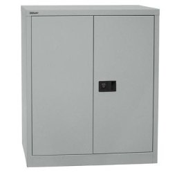 BISLEY Armoire à portes battantes UNIVERSAL, h x l x p 1000 x 914 x 400 mm, 1 tablette, 2 hauteurs de classeurs, argent