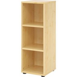 VERA-ZWO - Rayonnage de bureau, h x l x p 1100 x 400 x 400 mm, 3 hauteurs de classeurs, façon érable