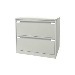 BISLEY Classeur pour dossiers suspendus à 2 rangées, 2 tiroirs, format A4, blanc pur