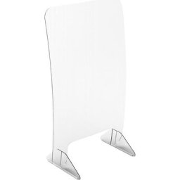 Vitre de protection contre les infections, en plastique, avec pieds, h x l 805 x 475 mm