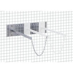 eurokraft pro Support pour bouteilles de gaz, pour stockage vertical de bouteilles de gaz, avec 1 barre support, 1 chaîne de sécurité et 1 platine de montage