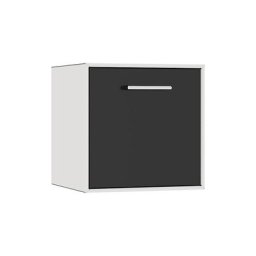 mauser Caisson suspendu, 1 casier bar, largeur 385 mm, blanc sécurité / noir profond