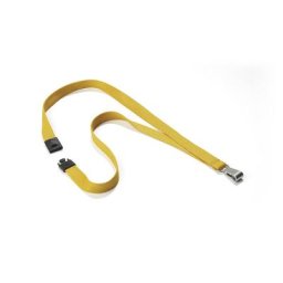 DURABLE Bande textile SOFT COLOUR, pour support avec mousqueton, lot de 20, ocre
