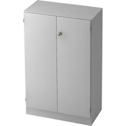 FINO - Armoire de bureau, 2 tablettes, h x l x p 1270 x 800 x 420 mm, gris clair