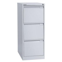 BISLEY Classeur pour dossiers suspendus à 1 rangée, 3 tiroirs, format A4, aluminium
