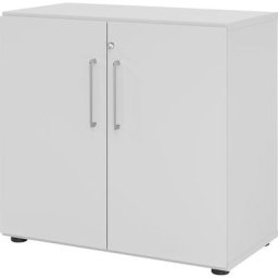 VERA-ZWO - Armoire de bureau, h x l x p 748 x 800 x 420 mm, 1 tablette, gris clair