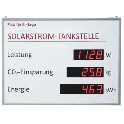 Ecran photovoltaïque à diodes LED pour l'intérieur et l'extérieur, h x l x p 1100 x 1500 x 125 mm, gris