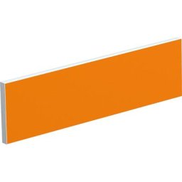 Séparateur de table pour bureaux pour plusieurs personnes, largeur 1200 mm, habillage orange