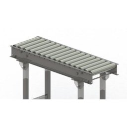 Gura Transporteur à rouleaux, cadre en acier et rouleaux en acier galvanisé, largeur voie 300 mm, entraxe des essieux 62,5 mm, longueur 1 m