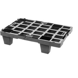 eurokraft basic Mini-palette en plastique, L x l 600 x 400 mm, charge max. statique 800 kg, lot de 10, 3 lots et +