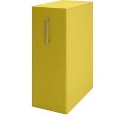 BISLEY Meuble de rangement Tower™ 4, avec plateau de finition, version droitière, 4 tablettes, vérâtre