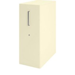 BISLEY Meuble de rangement Tower™ 4, avec plateau de finition, version droitière, 4 tablettes, ivoire clair
