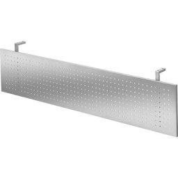Voile de courtoisie, tôle perforée aluminium, pour tables largeur 1600 mm