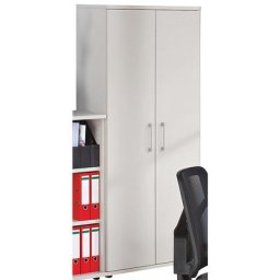 PETRA - Armoire de bureau, h x l x p 1851 x 800 x 362 mm, gris clair