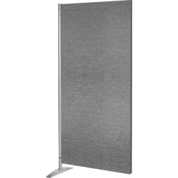 Cloison modulaire, élément textile, h x l x p 1750 x 800 x 450 mm, gris