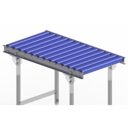 Gura Transporteur à rouleaux pour charges légères, cadre en acier et rouleaux en plastique, largeur voie 500 mm, entraxe 75 mm, longueur 1 m