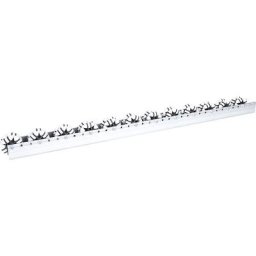 Rail de roulement multi-directionnel, pour charges lourdes, force 40 kg, à intervalles de 100 mm, longueur 1,2 m