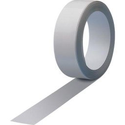MAUL Rouleau de ruban métallique pour aimants, largeur 35 mm, longueur rouleau 5 m, lot de 3, blanc