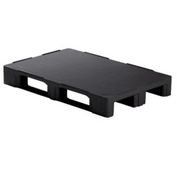 Palette en plastique, charge max. statique 7500 kg, largeur 800 mm, plein, à partir de 10 pièces