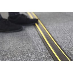 Gaine protège-câbles CABLEPRO, GP1Safety, noir / jaune, 1 canal 14 x 7 mm, longueur 9 m