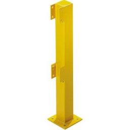 Potelet pour rambarde de sécurité, pour l'intérieur, hauteur 500 mm pour une barre, potelet d'extrémité