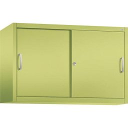 C+P Rehausse ACURADO à portes coulissantes, 1 tablette, h x l x p 790 x 1200 x 400 mm, vert viridin