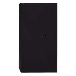BISLEY Armoire à portes battantes UNIVERSAL, h x l x p 1806 x 914 x 400 mm, 3 tablettes, 4 hauteurs de classeurs, noir
