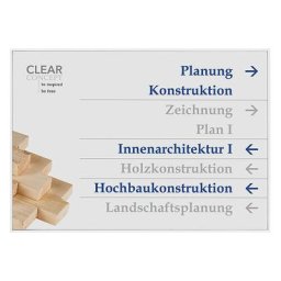 Panneau indicateur MADRID Silver Line™, format A4 horizontal, h x l 212,5 x 299,5 mm, argent