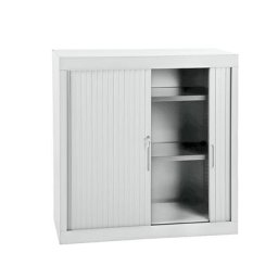Armoire à rideaux, h x l x p 1040 x 1000 x 440 mm, corps gris clair